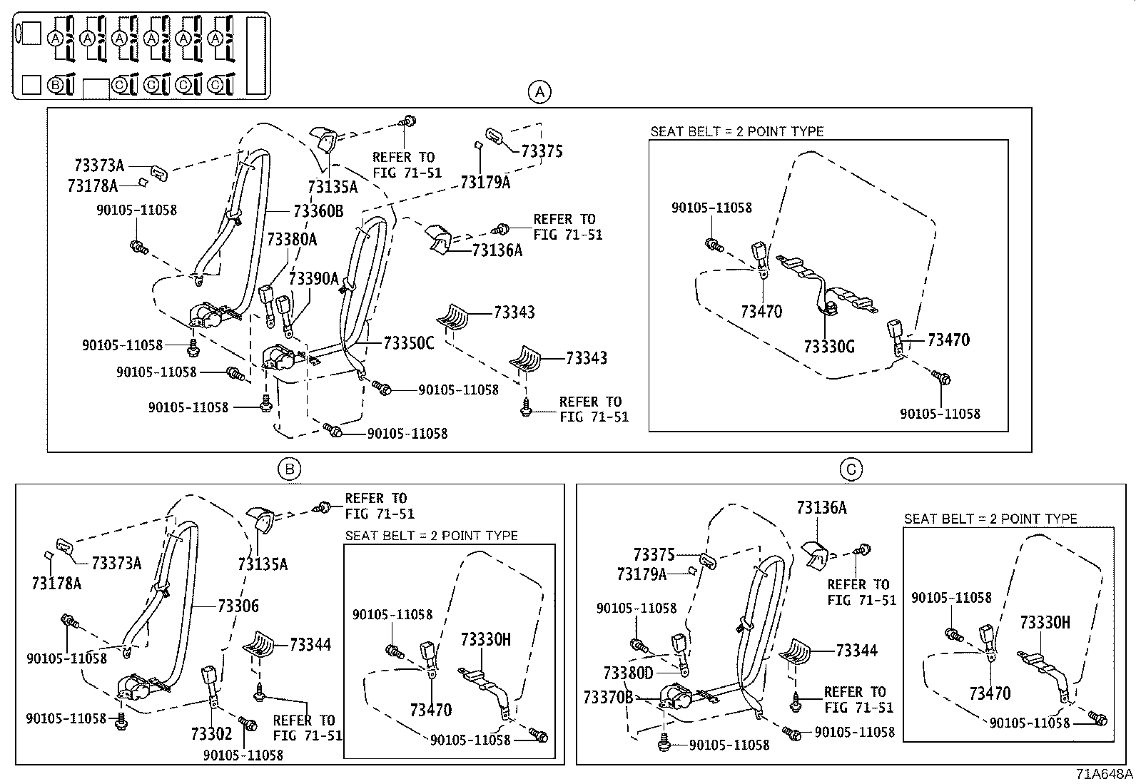 73178-36060-C0 CAP, SEAT BELT ANCHOR COVER product image