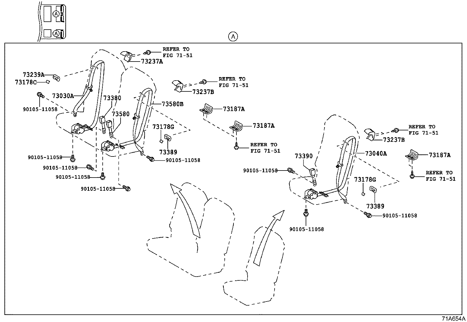 73178-36060-C0 CAP, SEAT BELT ANCHOR COVER product image