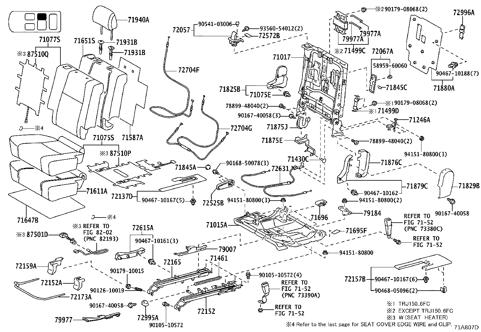 71769-60040 CLIP(FOR FRONT SEAT BACK BOARD) product image