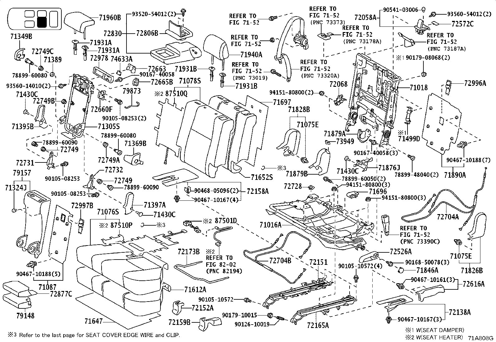 71769-60040 CLIP(FOR FRONT SEAT BACK BOARD) product image