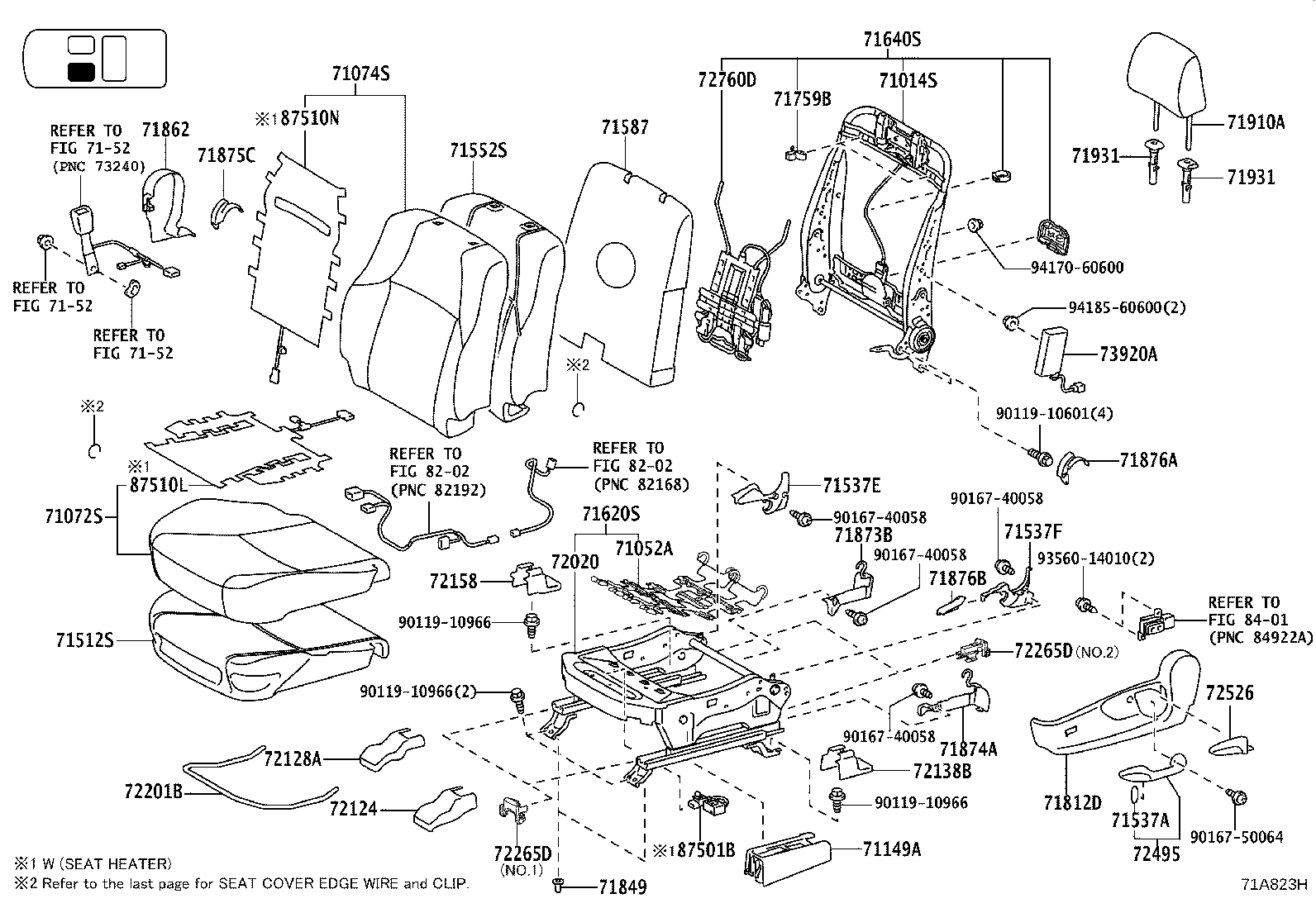 71769-60040 CLIP(FOR FRONT SEAT BACK BOARD) product image