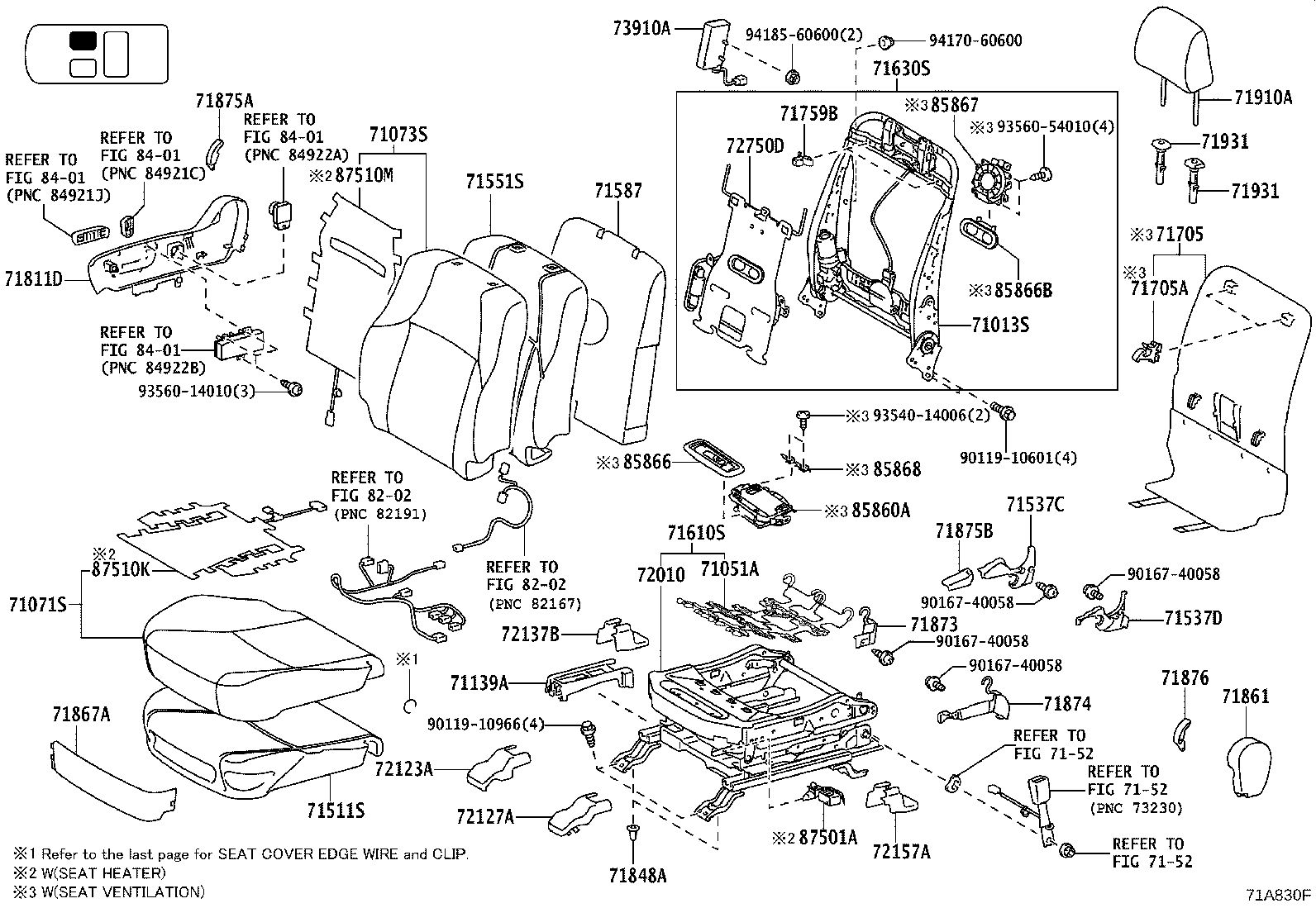 71769-60040 CLIP(FOR FRONT SEAT BACK BOARD) product image
