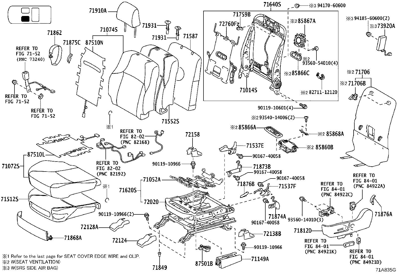71769-60040 CLIP(FOR FRONT SEAT BACK BOARD) product image