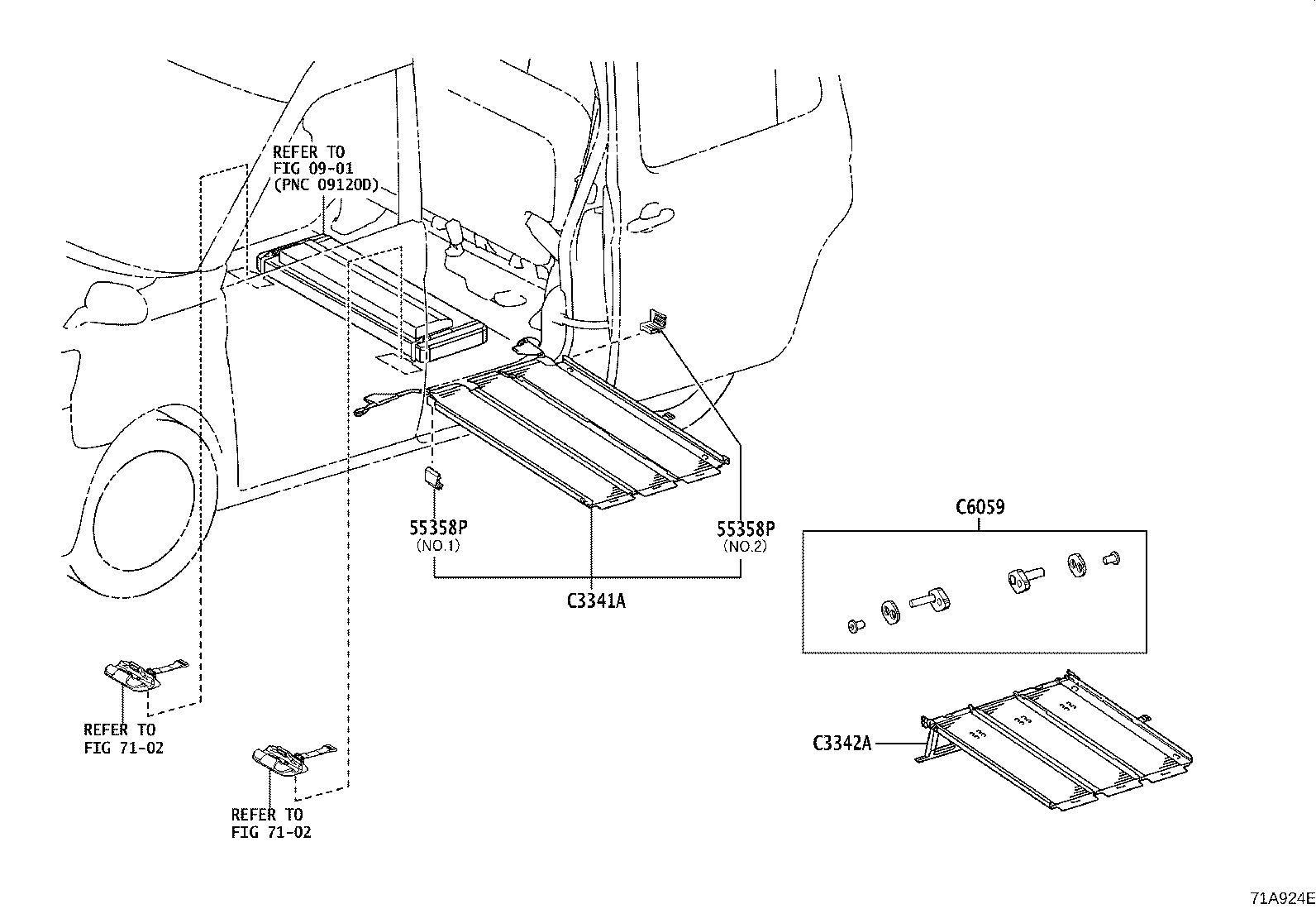 C6560-15010 BELT ASSY, WHEEL CHAIR SET, NO.2 product image