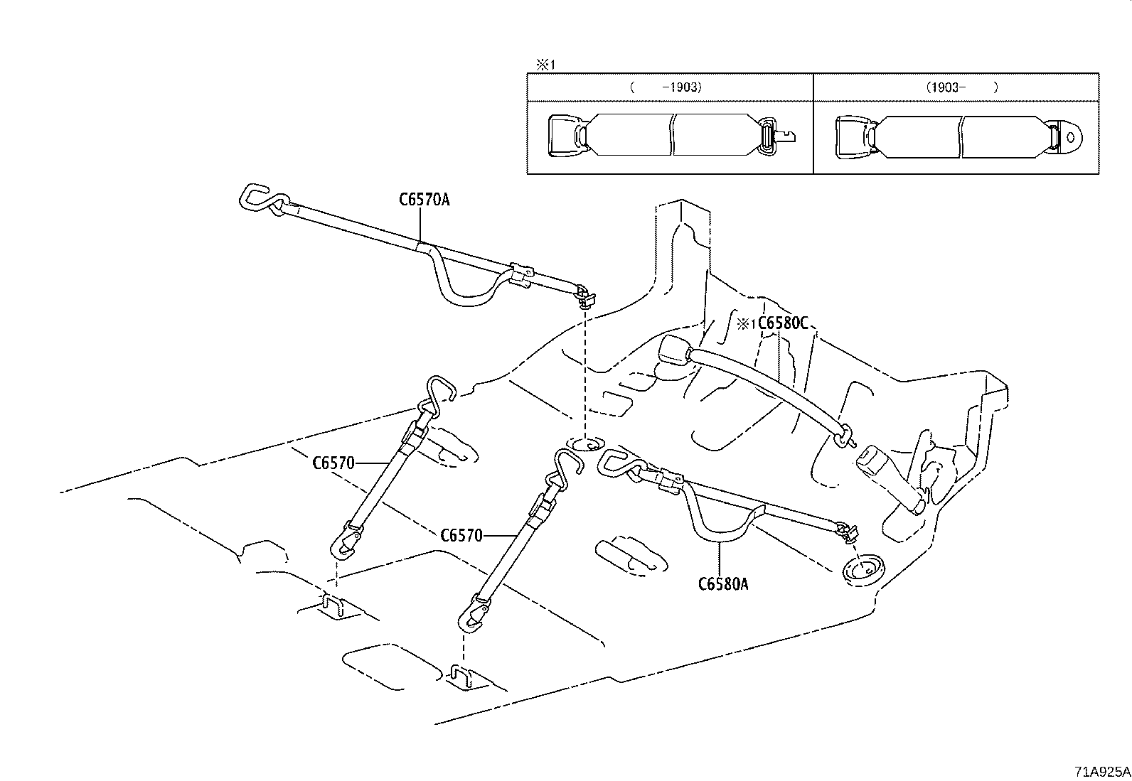 C6560-15010 BELT ASSY, WHEEL CHAIR SET, NO.2 product image