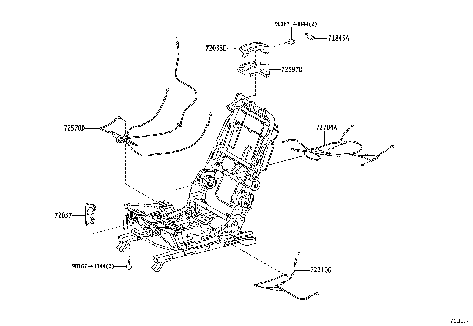 71075-48810-F2 COVER, REAR SEAT CUSHION, RH (FOR SEPARATE TYPE) product image