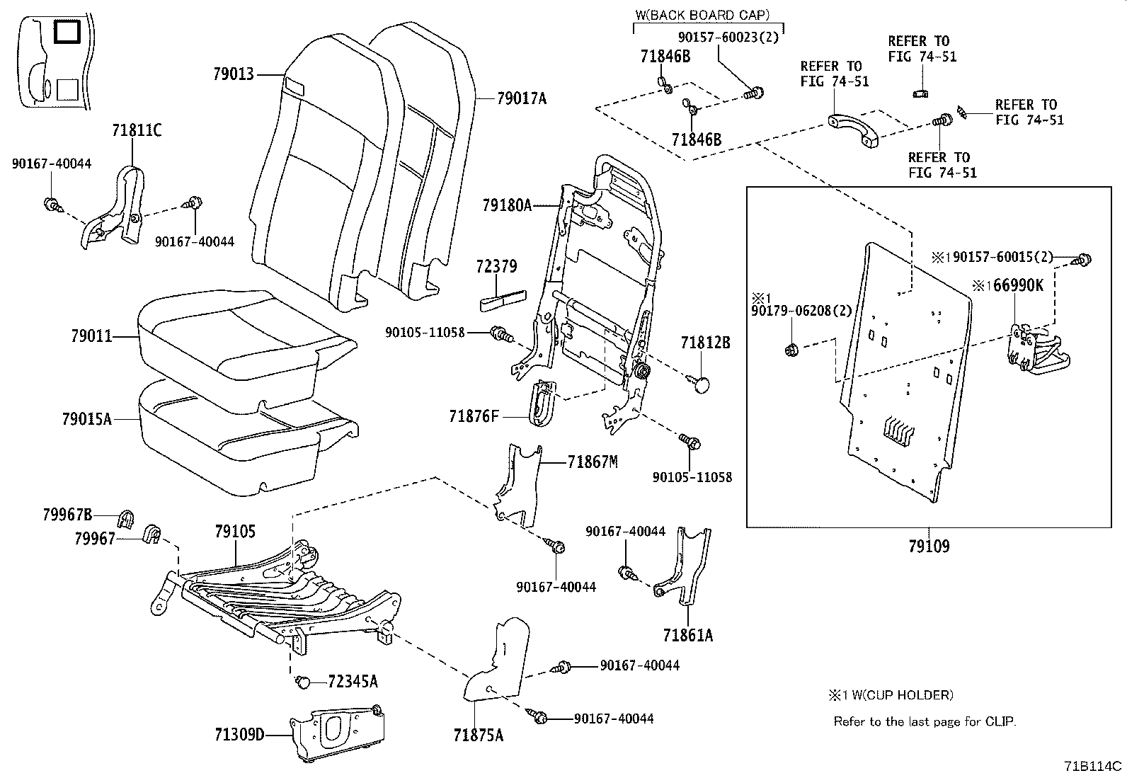 71260-36070 BRACKET ASSY, SEAT, OUTER LH product image