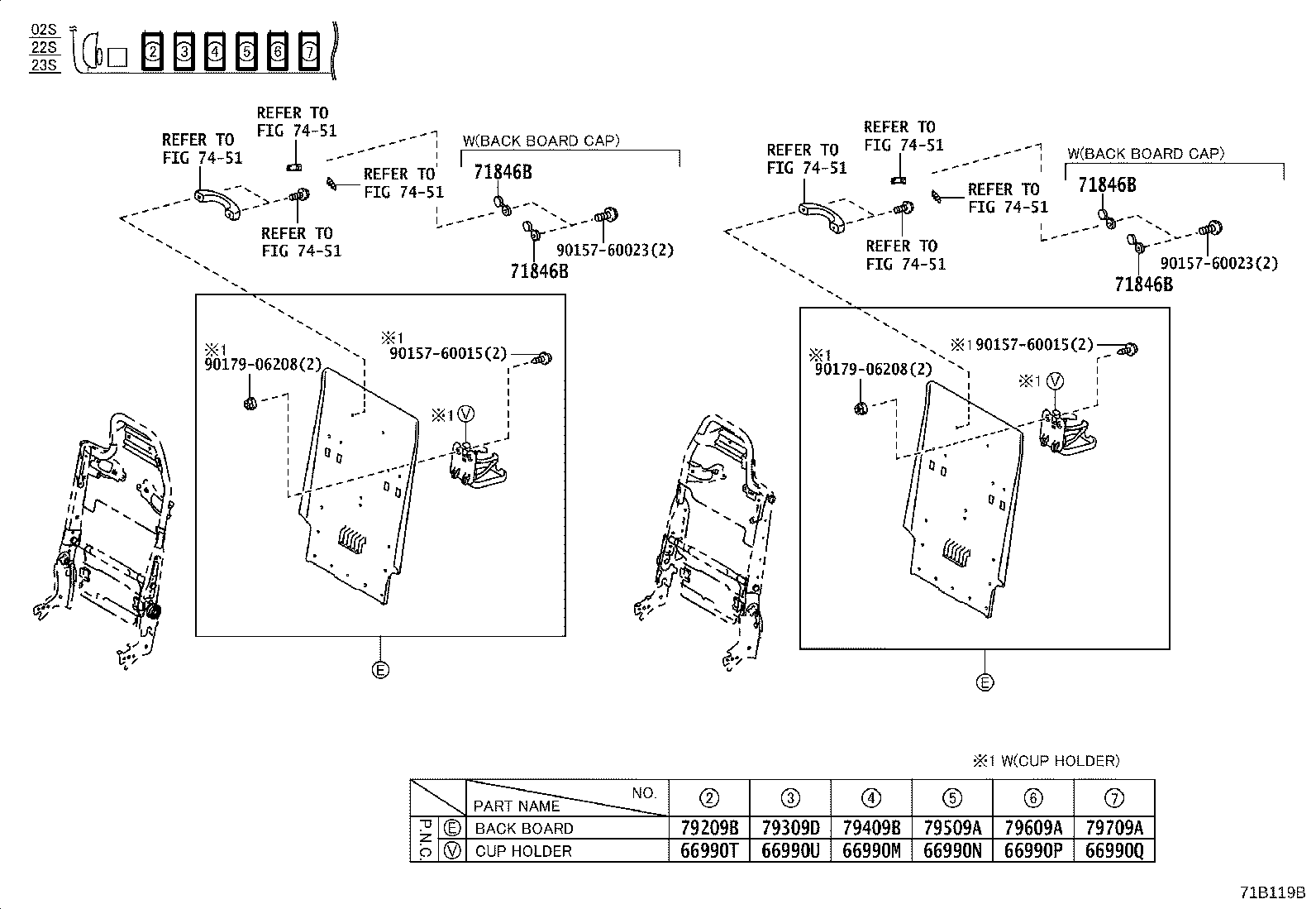 71260-36070 BRACKET ASSY, SEAT, OUTER LH product image