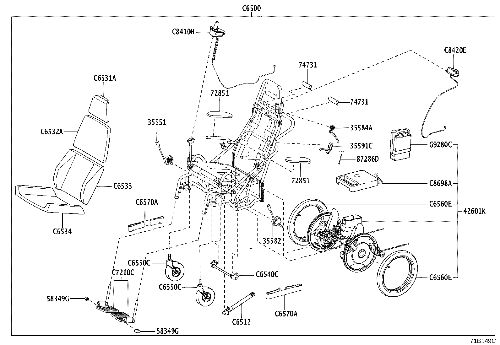 48416-28020 BRACKET, SPRING, NO.4 product image