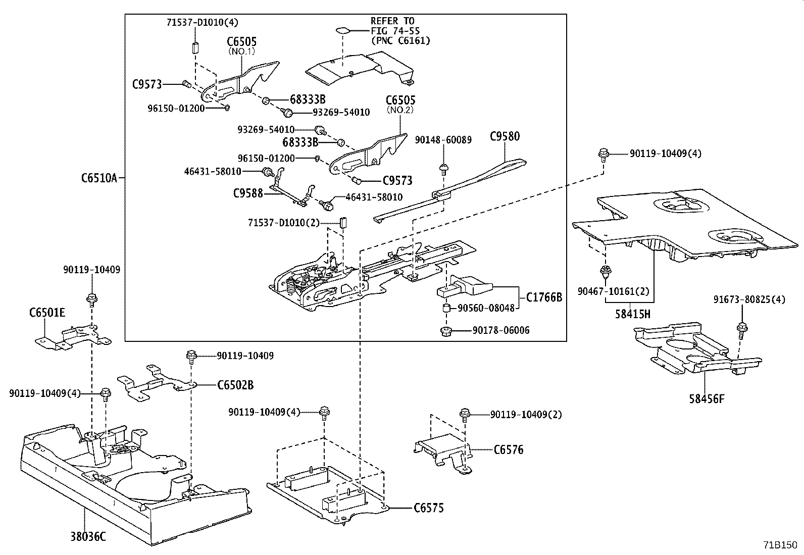 48416-28020 BRACKET, SPRING, NO.4 product image