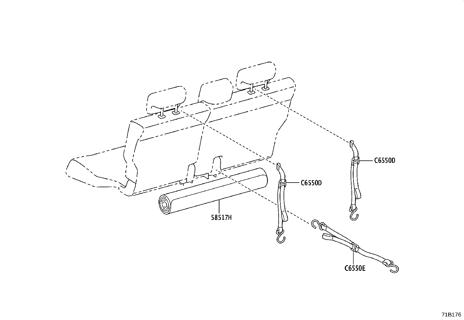 64080-D1040 ARM ASSY, POWER LIFT product image