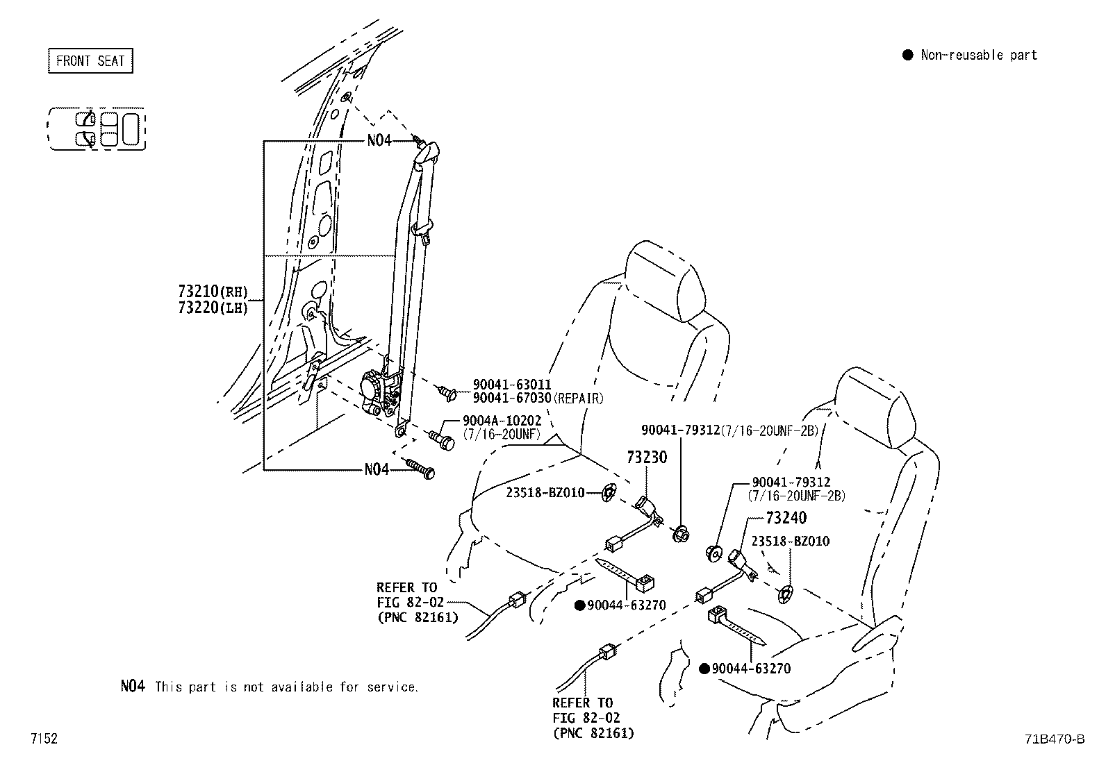 73137-BZ020-B0 COVER, SHOULDER BELT ANCHOR, UPR product image
