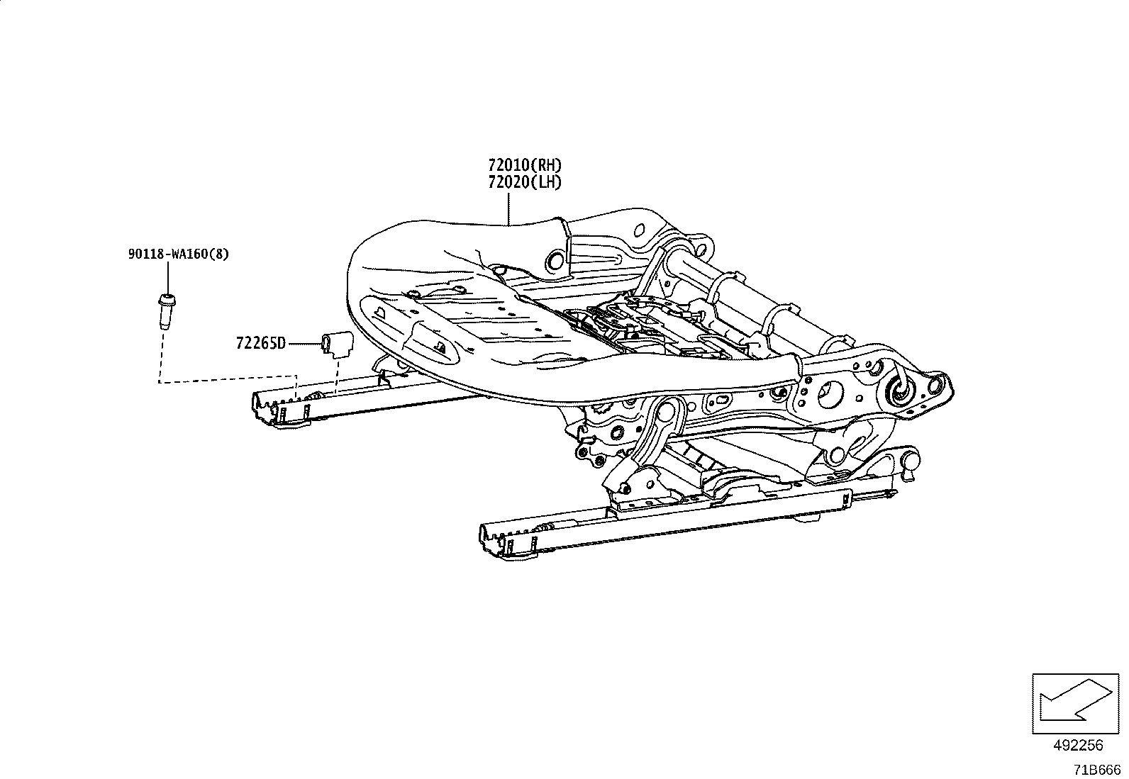 71812-WAA01 SHIELD, FRONT SEAT CUSHION, LH product image