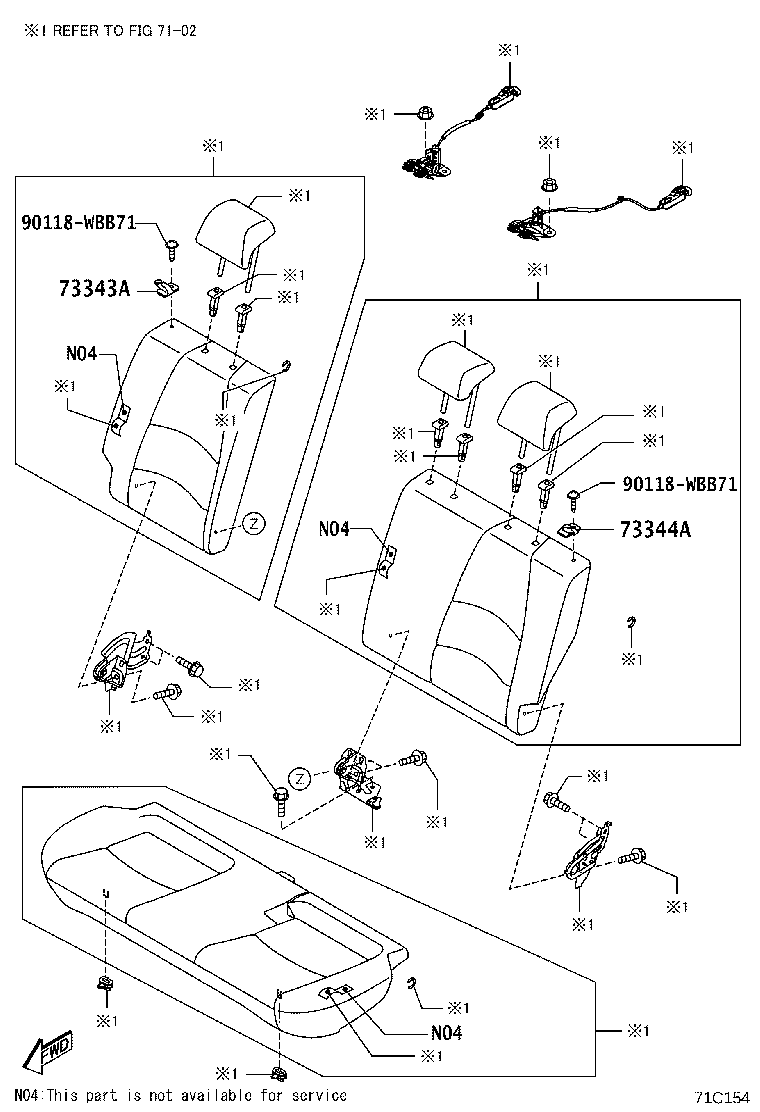 72137-WB003 CAP, SEAT BELT ANCHOR COVER product image