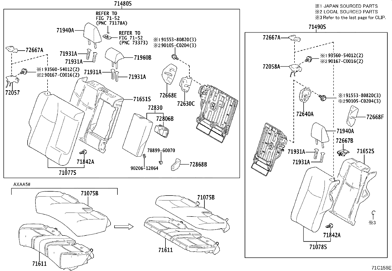 71512-0R200 PAD, FRONT SEAT CUSHION, LH (FOR SEPARATE TYPE) product image