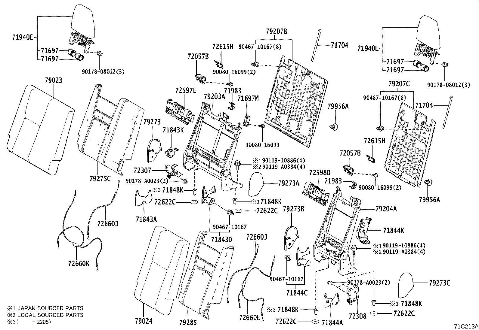 71697-0E030 PROTECTOR, REAR SEAT BACK EDGE product image
