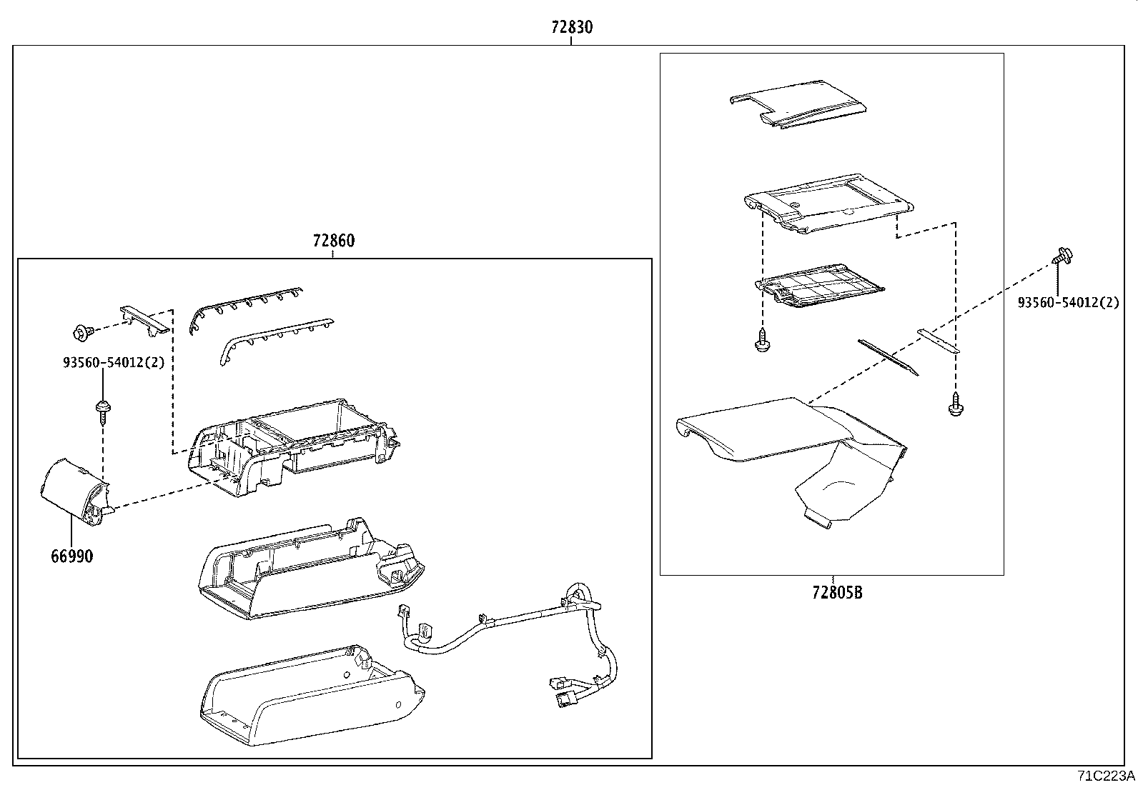 71017-30850 FRAME SUB-ASSY, REAR SEAT BACK, RH product image