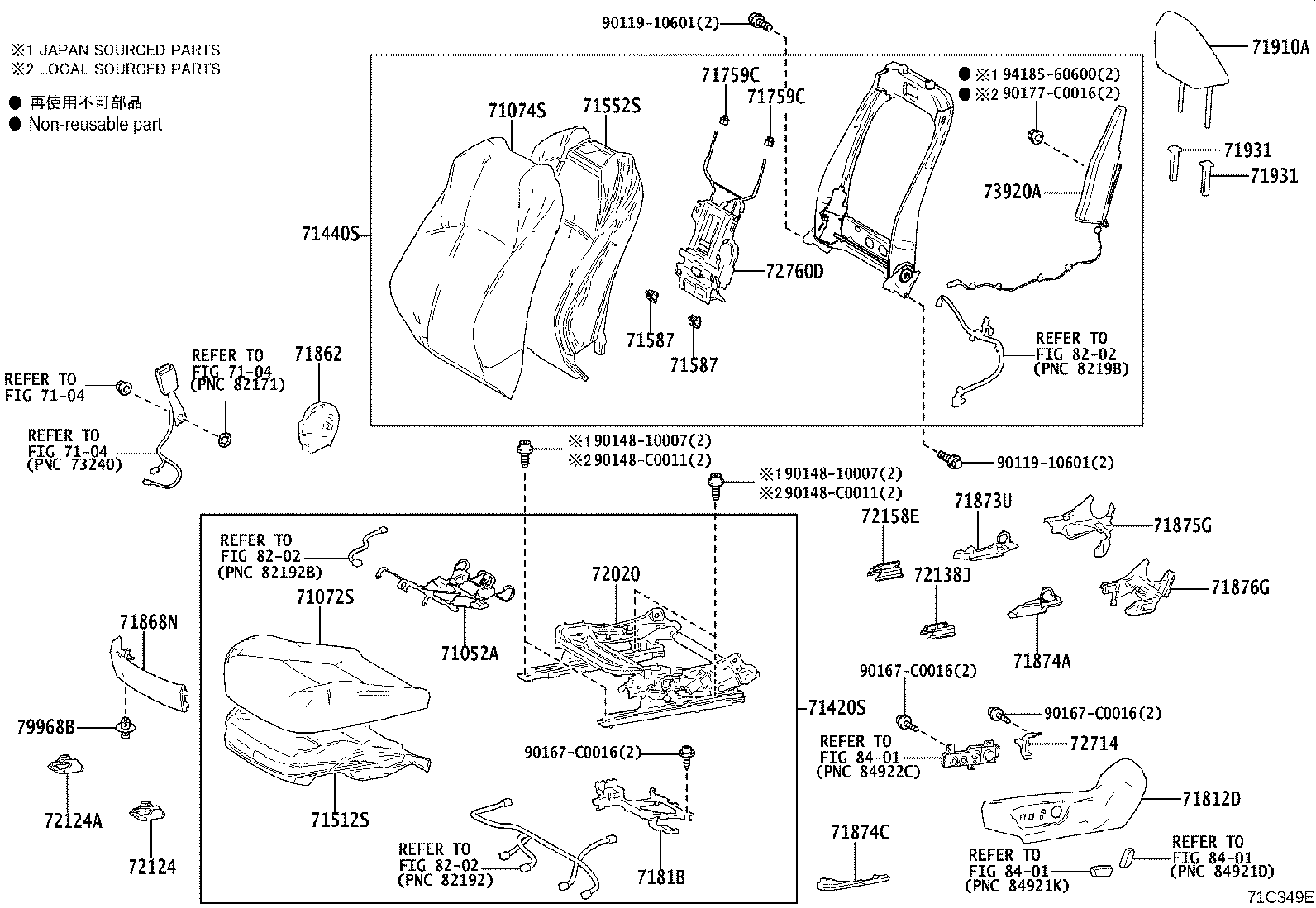 71501-F4070 PAD SUB-ASSY, FRONT SEAT CUSHION, RH product image