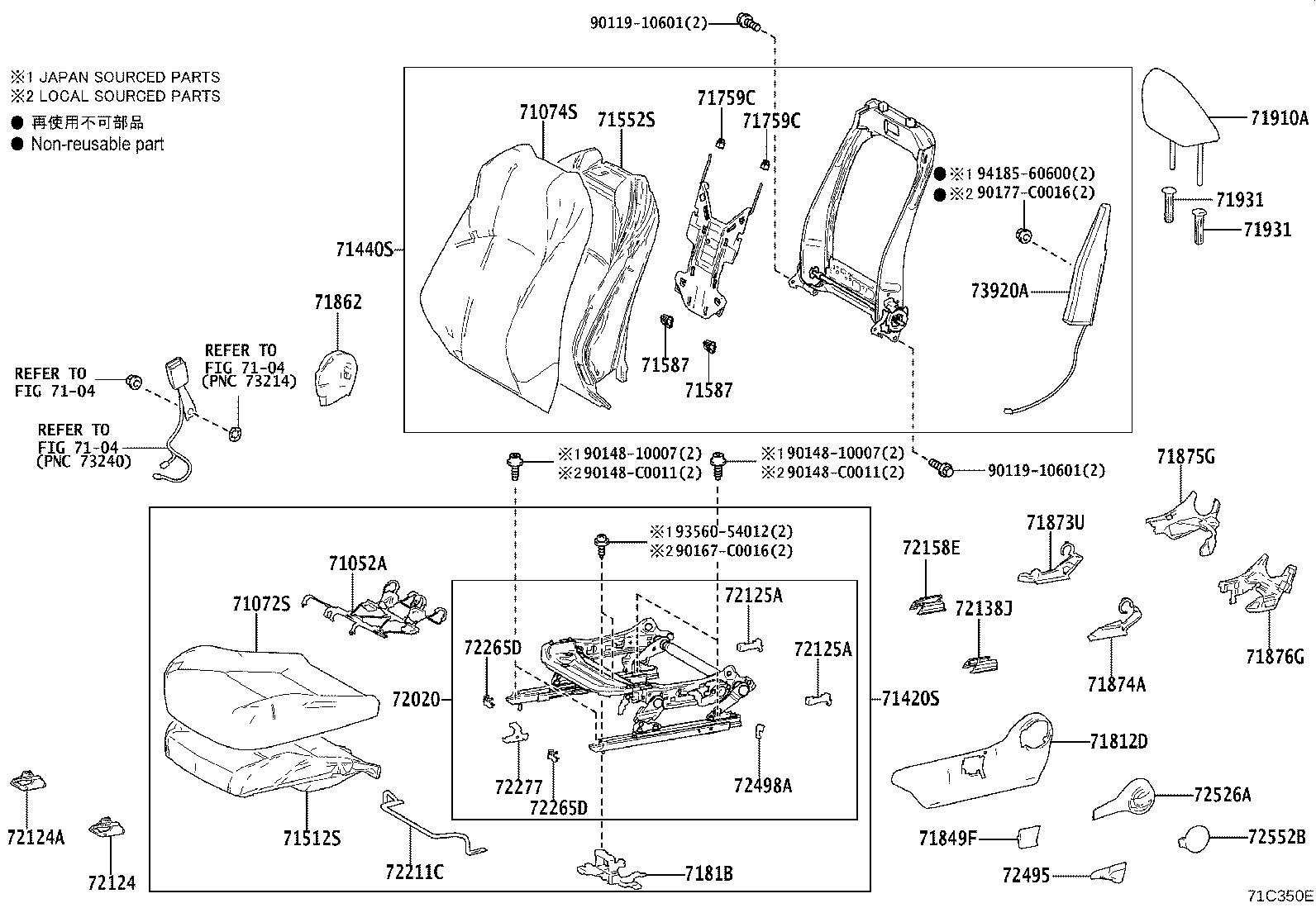 71501-F4070 PAD SUB-ASSY, FRONT SEAT CUSHION, RH product image