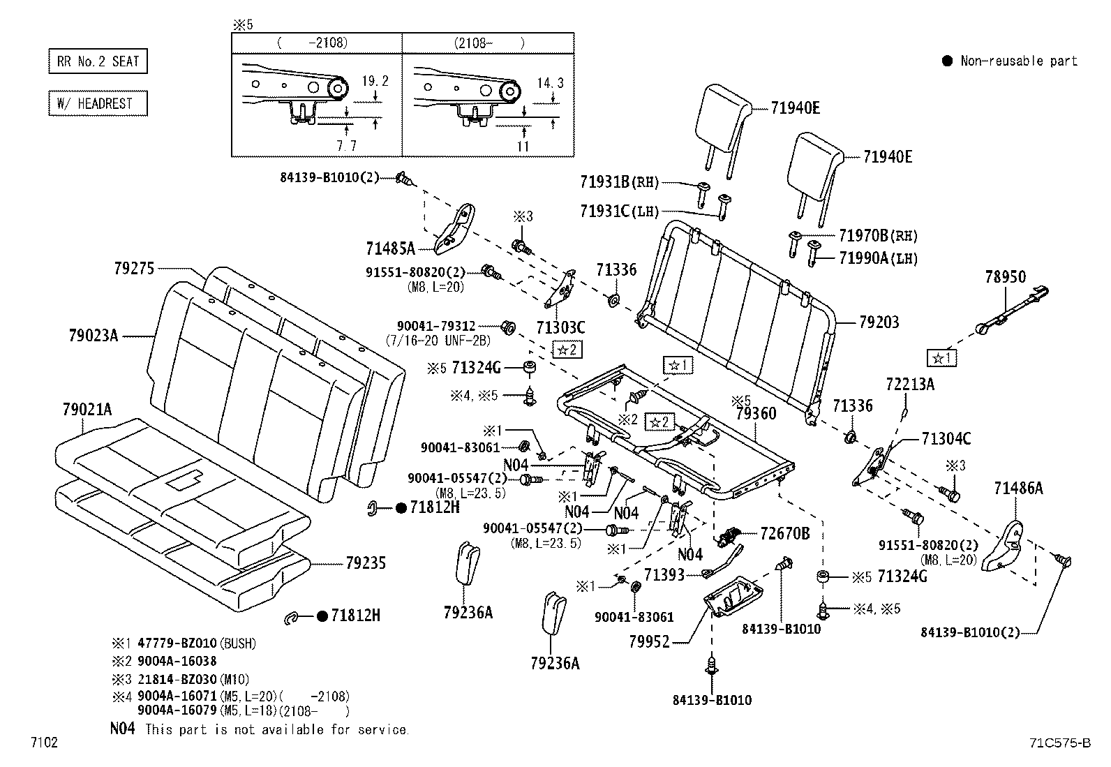79360-BZ080 SPRING ASSY, NO.3 SEAT CUSHION product image