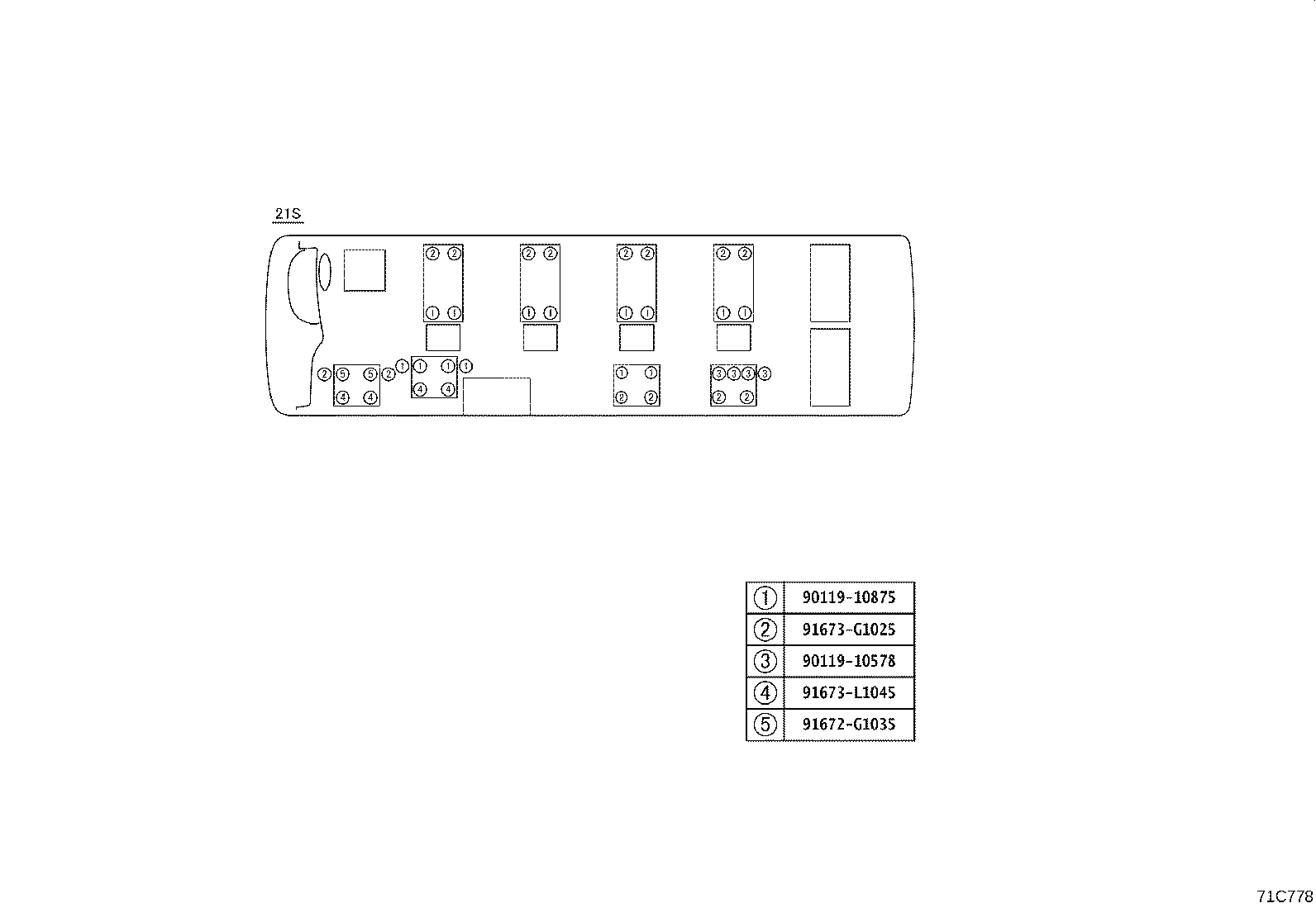 71250-36170 BRACKET ASSY, SEAT, OUTER RH product image