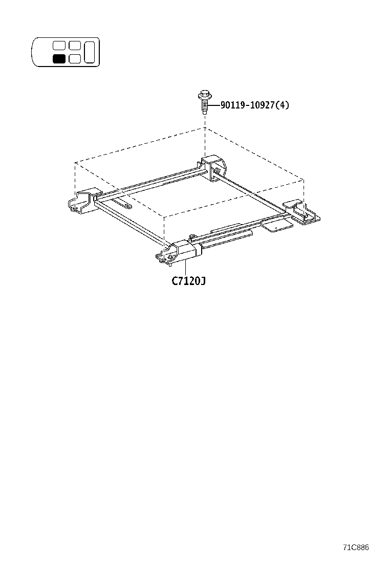 71502-28050 Toyota Reference Part product image