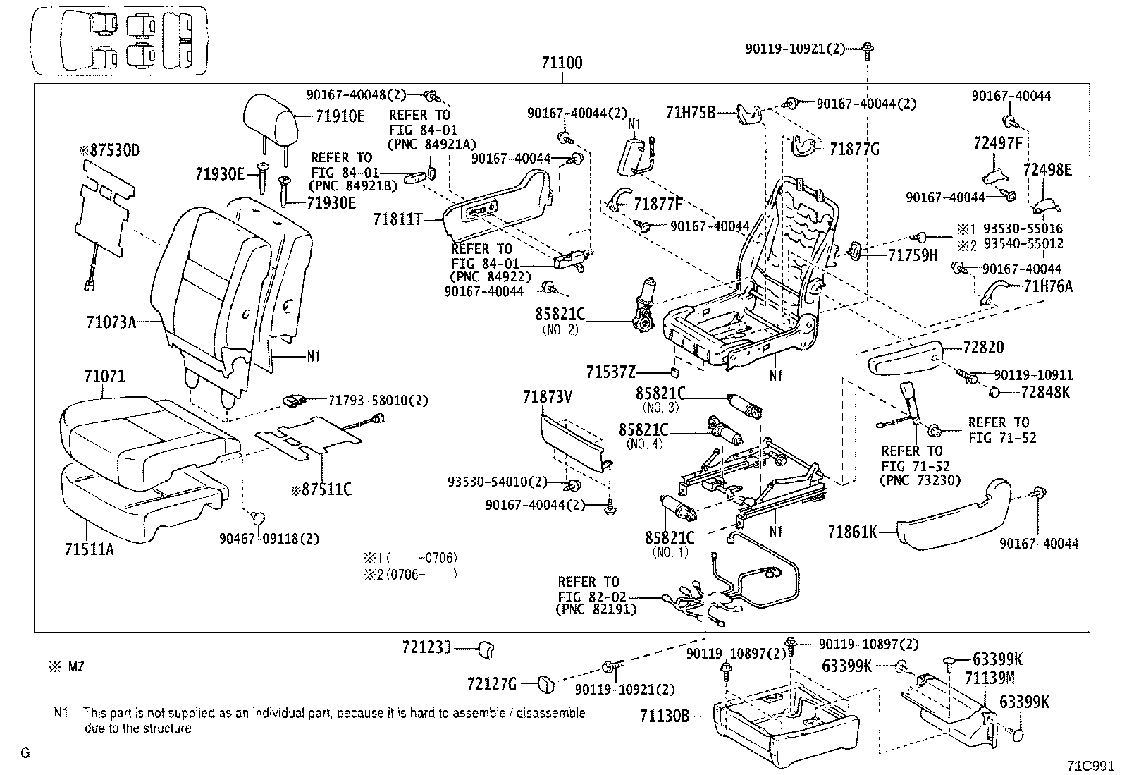 71052-58020 Toyota Reference Part product image
