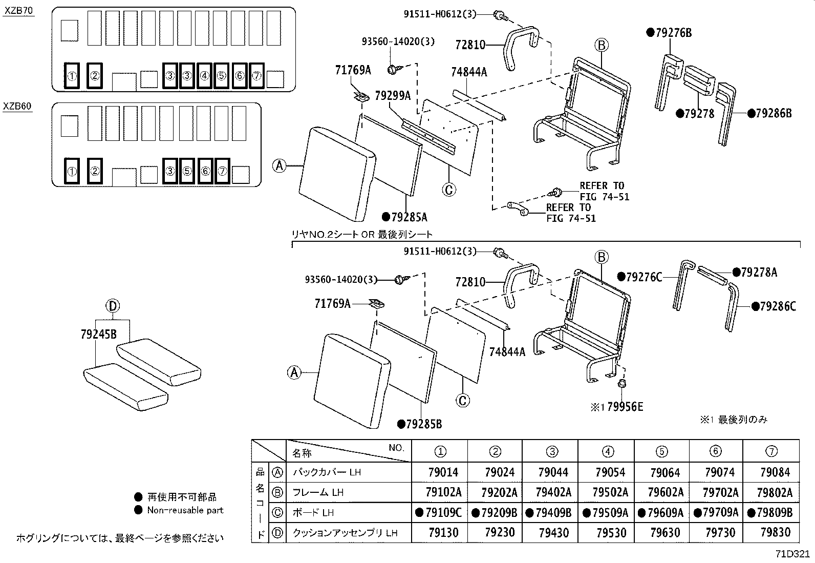 71250-36170 BRACKET ASSY, SEAT, OUTER RH product image