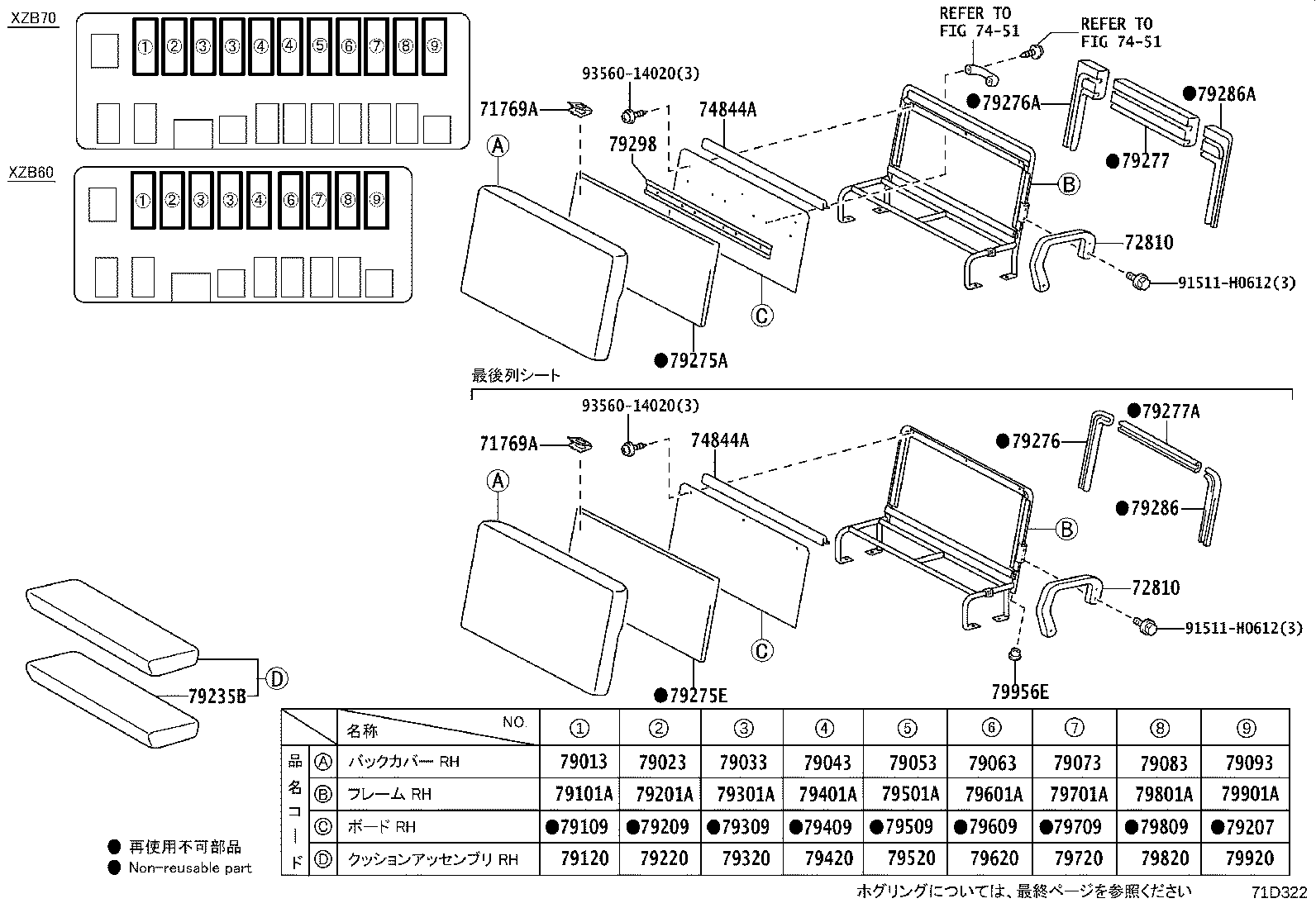 71250-36170 BRACKET ASSY, SEAT, OUTER RH product image