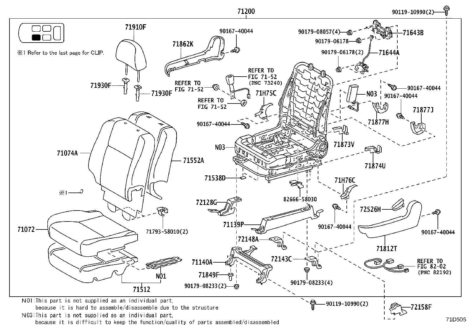 71074-28K60-A0 Toyota Reference Part product image