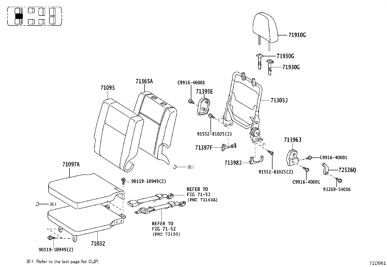 71512-0L030 Toyota Reference Part product image