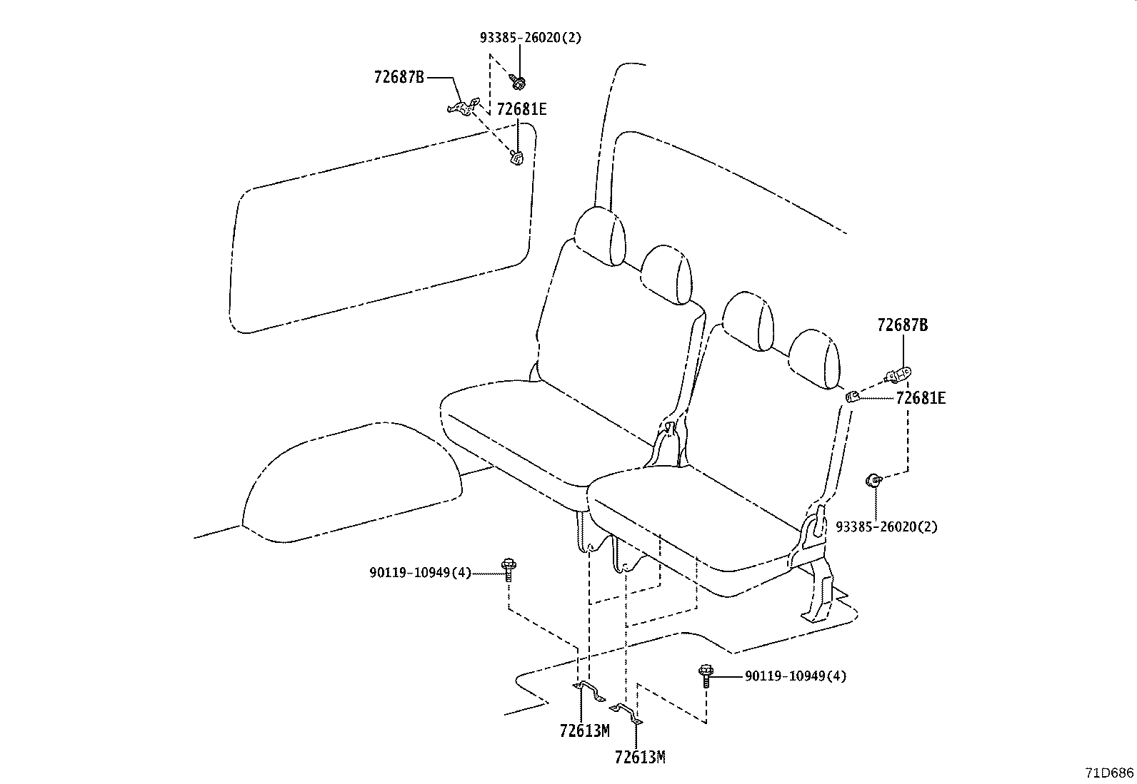 71695-26150 Toyota Reference Part product image