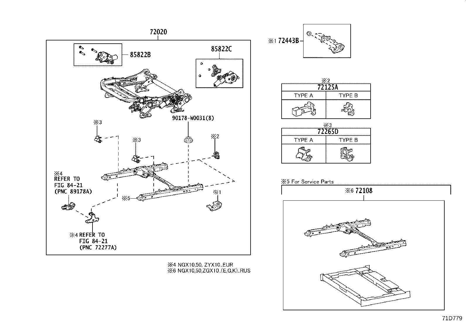 71502-F4010 PAD, FRONT SEAT CUSHION, LH (FOR SEPARATE TYPE) product image