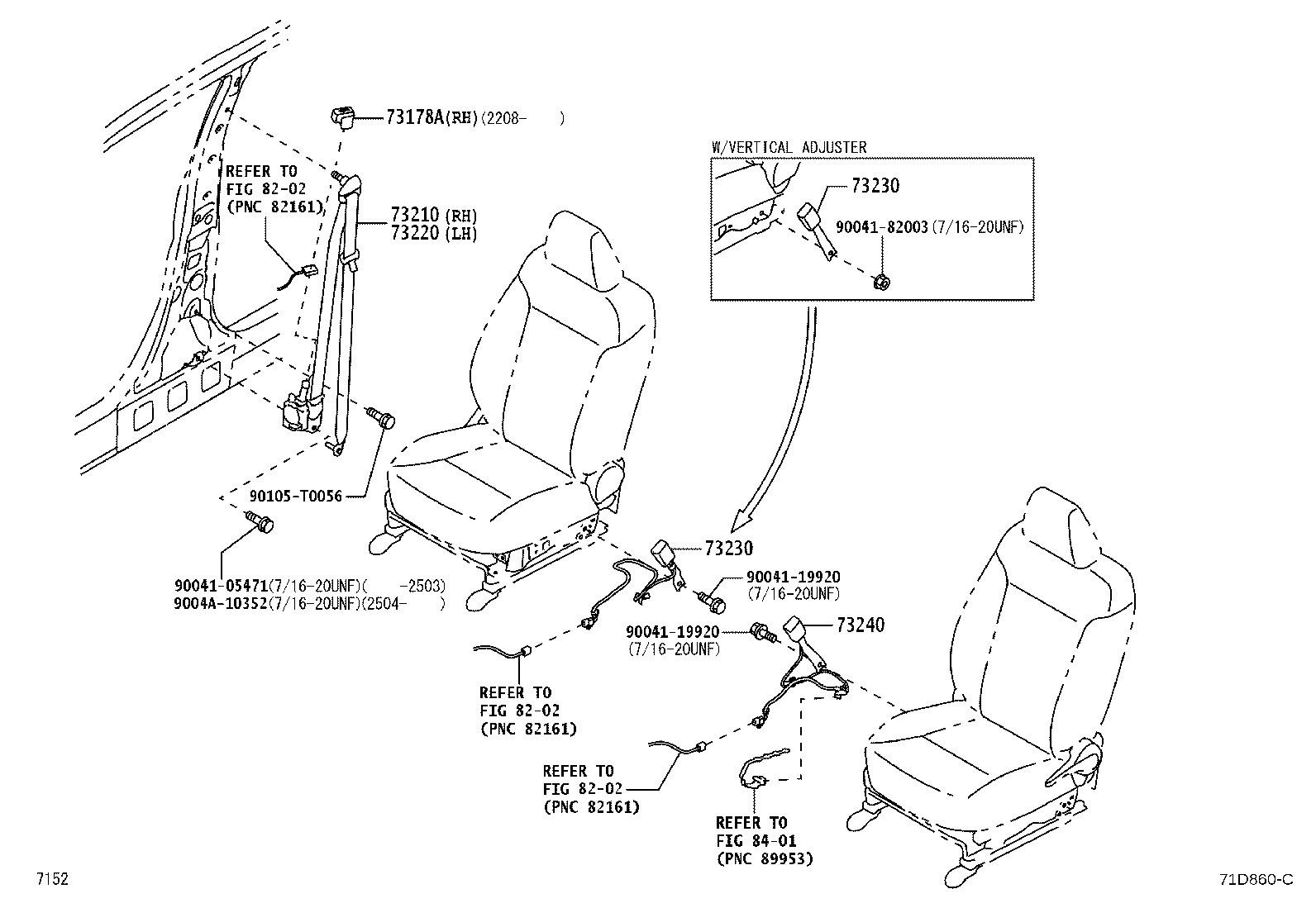 73178-B1020 CAP, SEAT BELT ANCHOR COVER product image