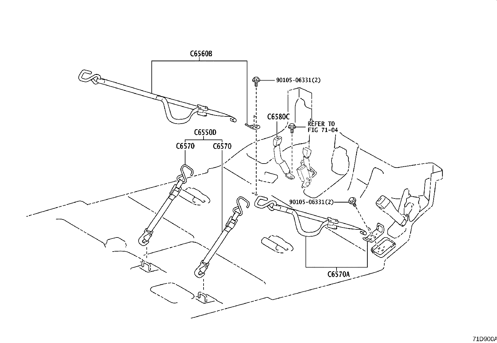 C6560-15010 BELT ASSY, WHEEL CHAIR SET, NO.2 product image