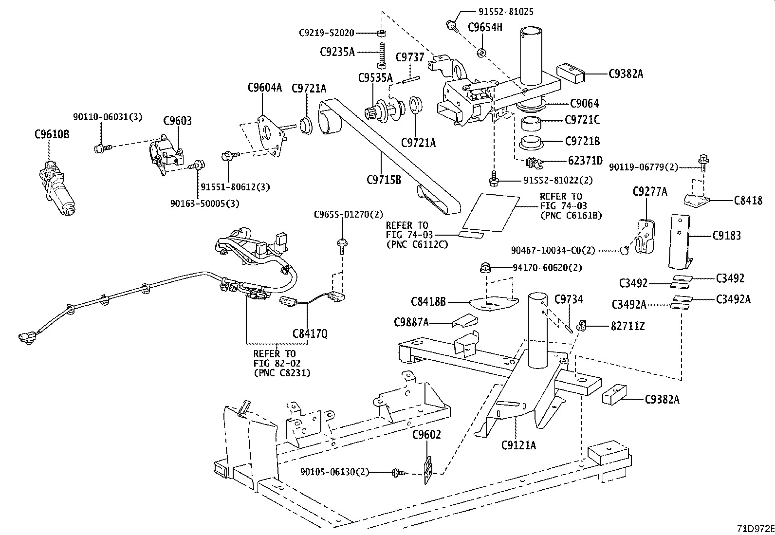 64080-52070 ARM ASSY, POWER LIFT product image