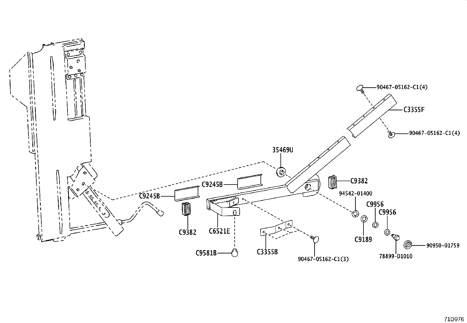 64080-52070 ARM ASSY, POWER LIFT product image
