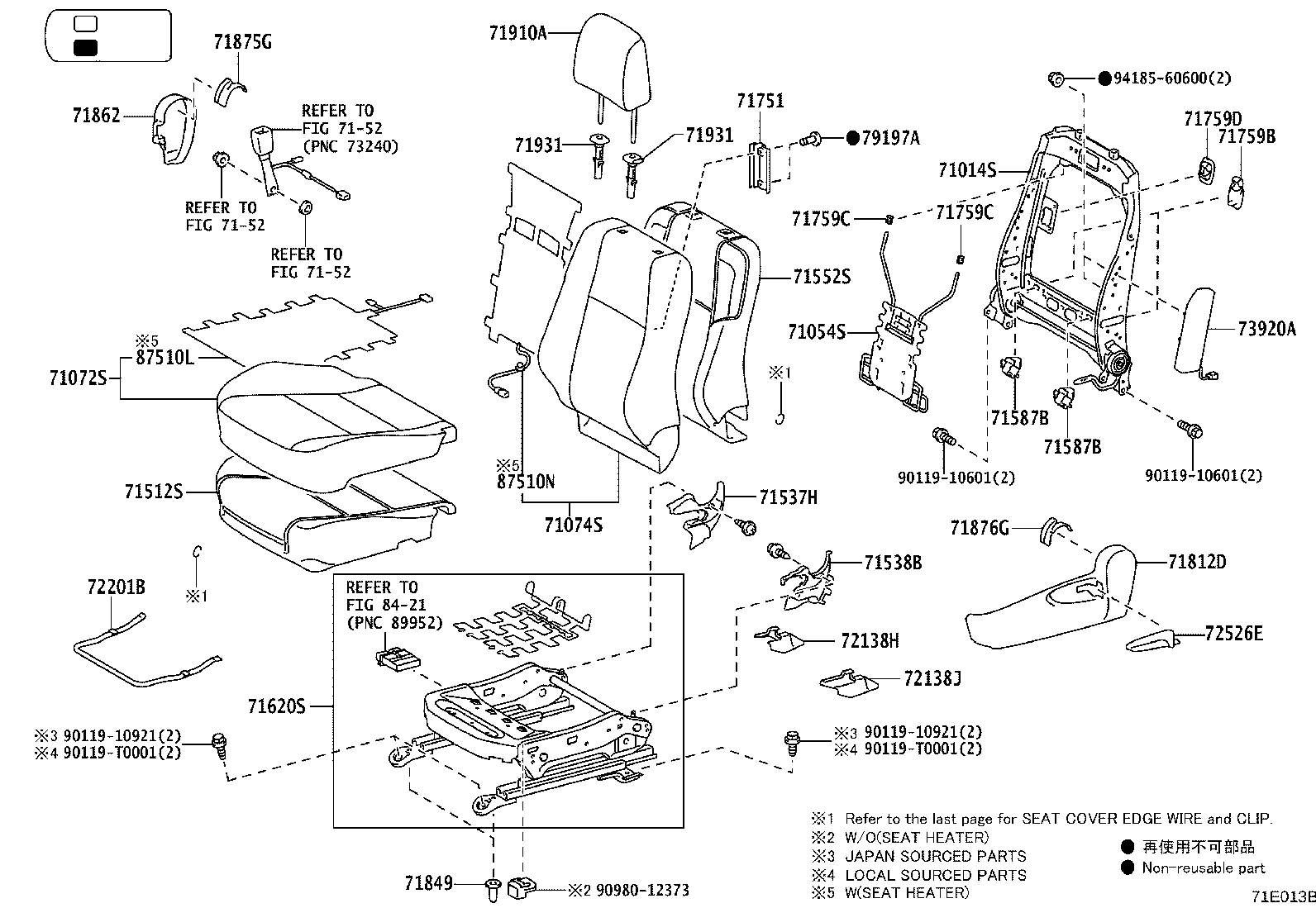 79101-0K650 FRAME SUB-ASSY, NO.1 SEAT CUSHION, RH product image