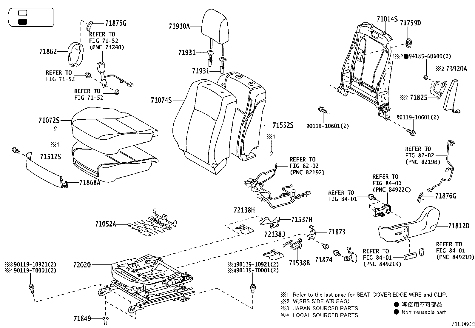 79101-0K650 FRAME SUB-ASSY, NO.1 SEAT CUSHION, RH product image