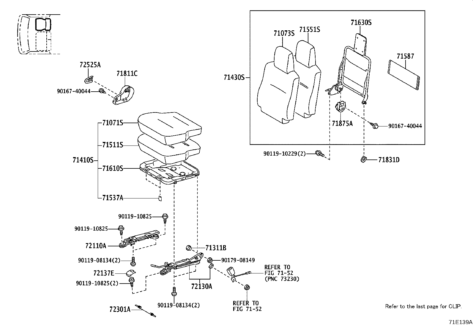 71014-37190 SPRING ASSY, FRONT SEAT BACK, LH(FOR SEPARATE TYPE) product image