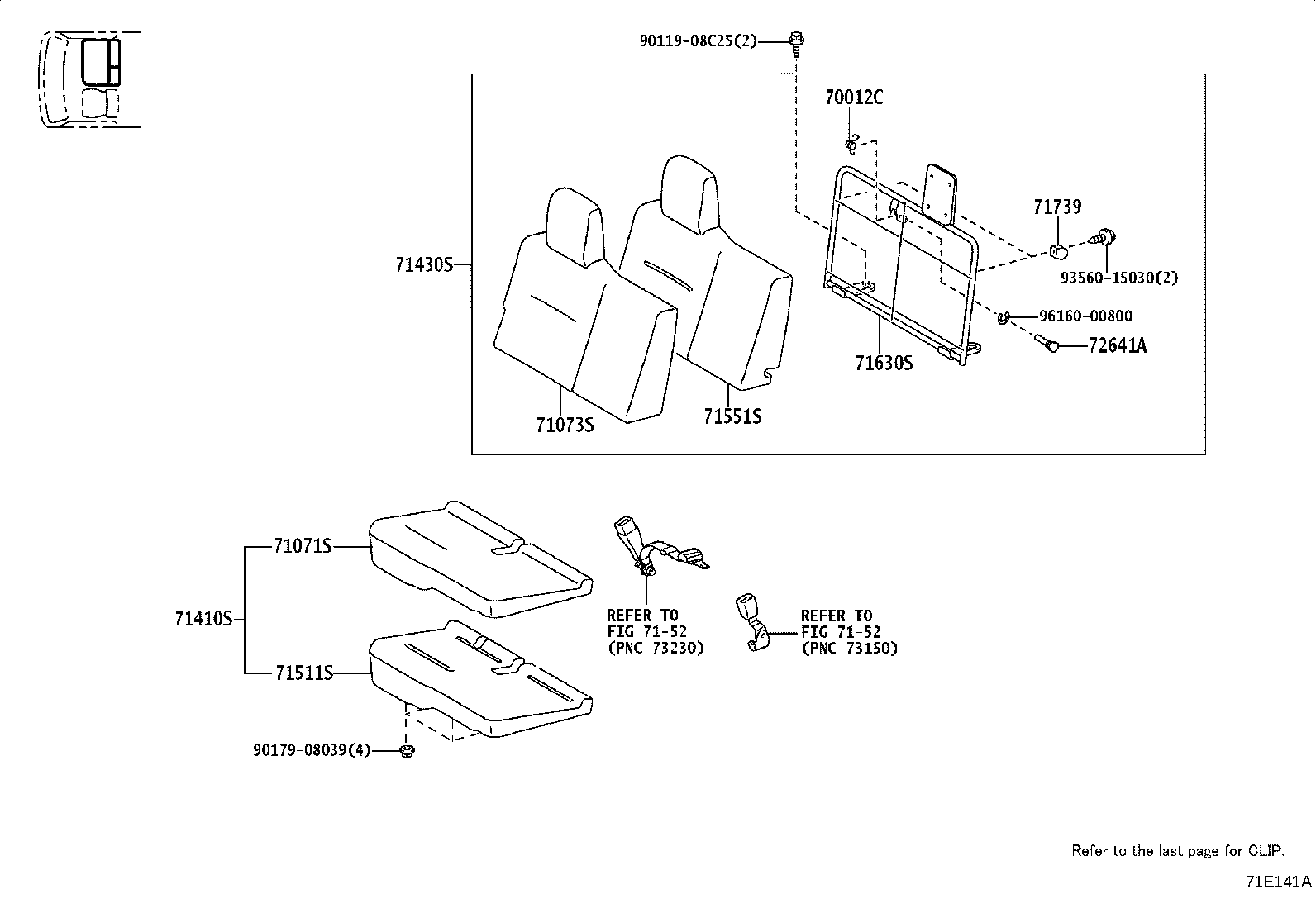 71014-37190 SPRING ASSY, FRONT SEAT BACK, LH(FOR SEPARATE TYPE) product image