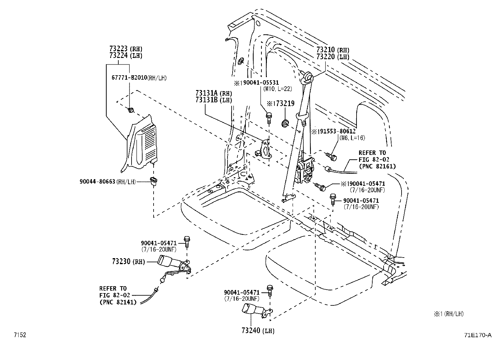 73132-B5020 BRACKET, SEAT BELT product image