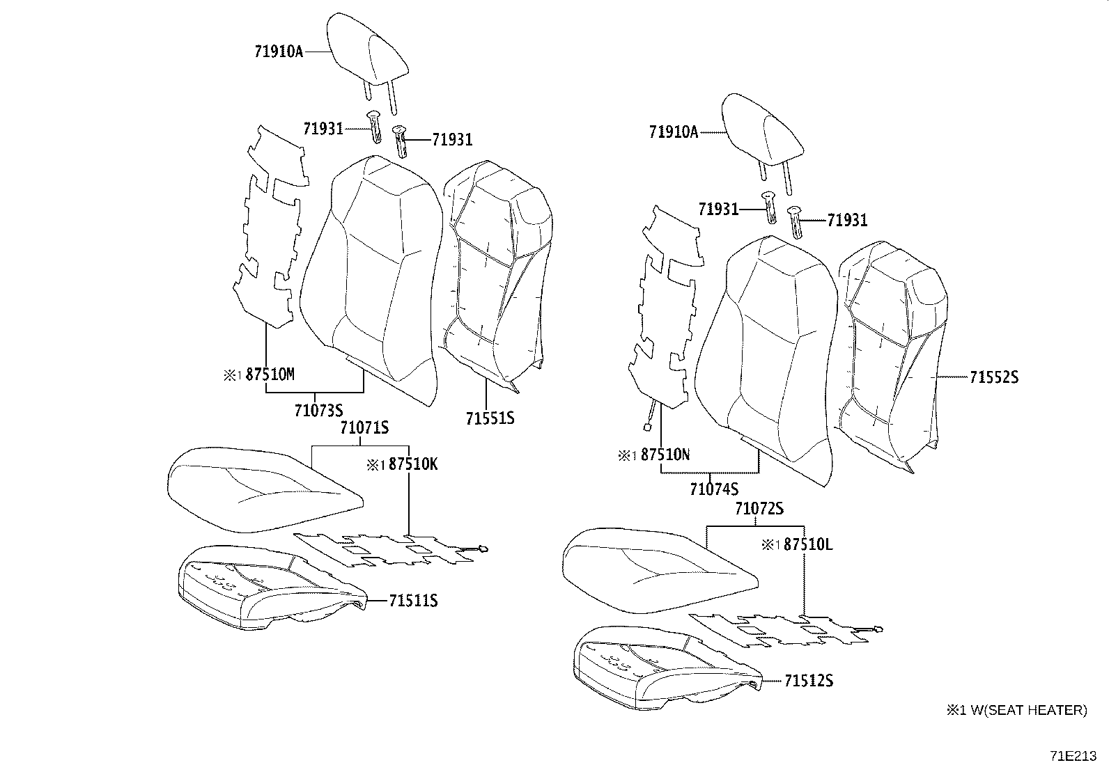71620-0R200 SPRING ASSY, FRONT SEAT CUSHION, LH(FOR SEPARATE TYPE) product image