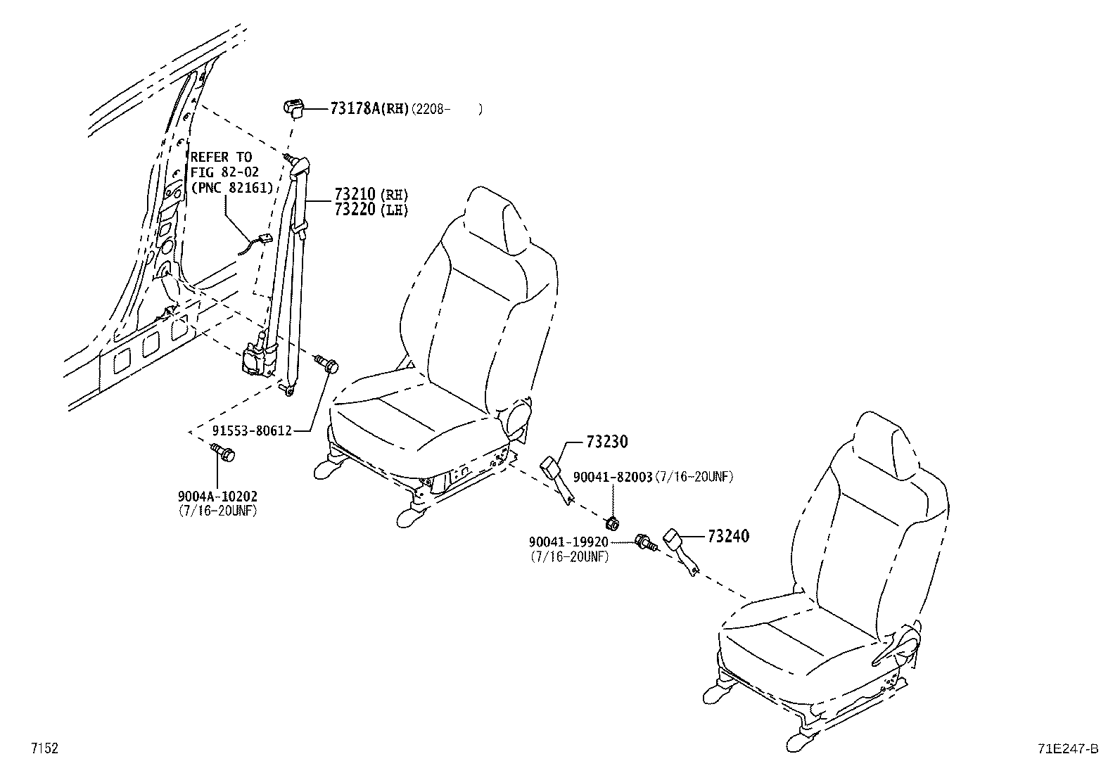 73178-B1030 CAP, SEAT BELT ANCHOR COVER product image