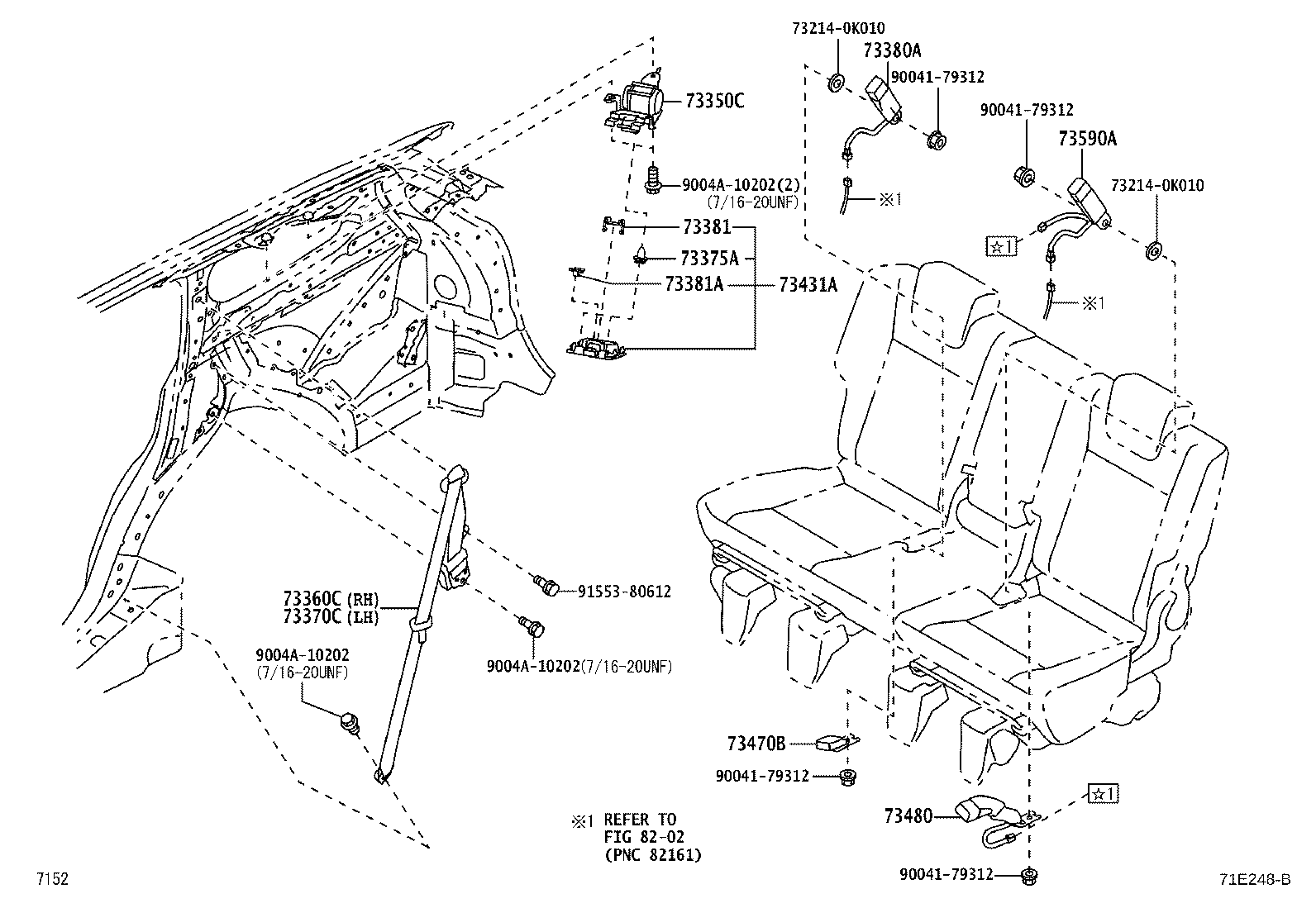 73178-B1030 CAP, SEAT BELT ANCHOR COVER product image