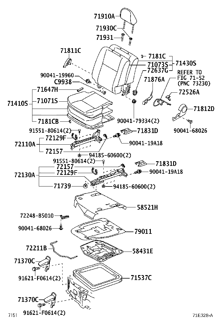 78792-B5010 SPRING, REAR SEAT CUSHION product image
