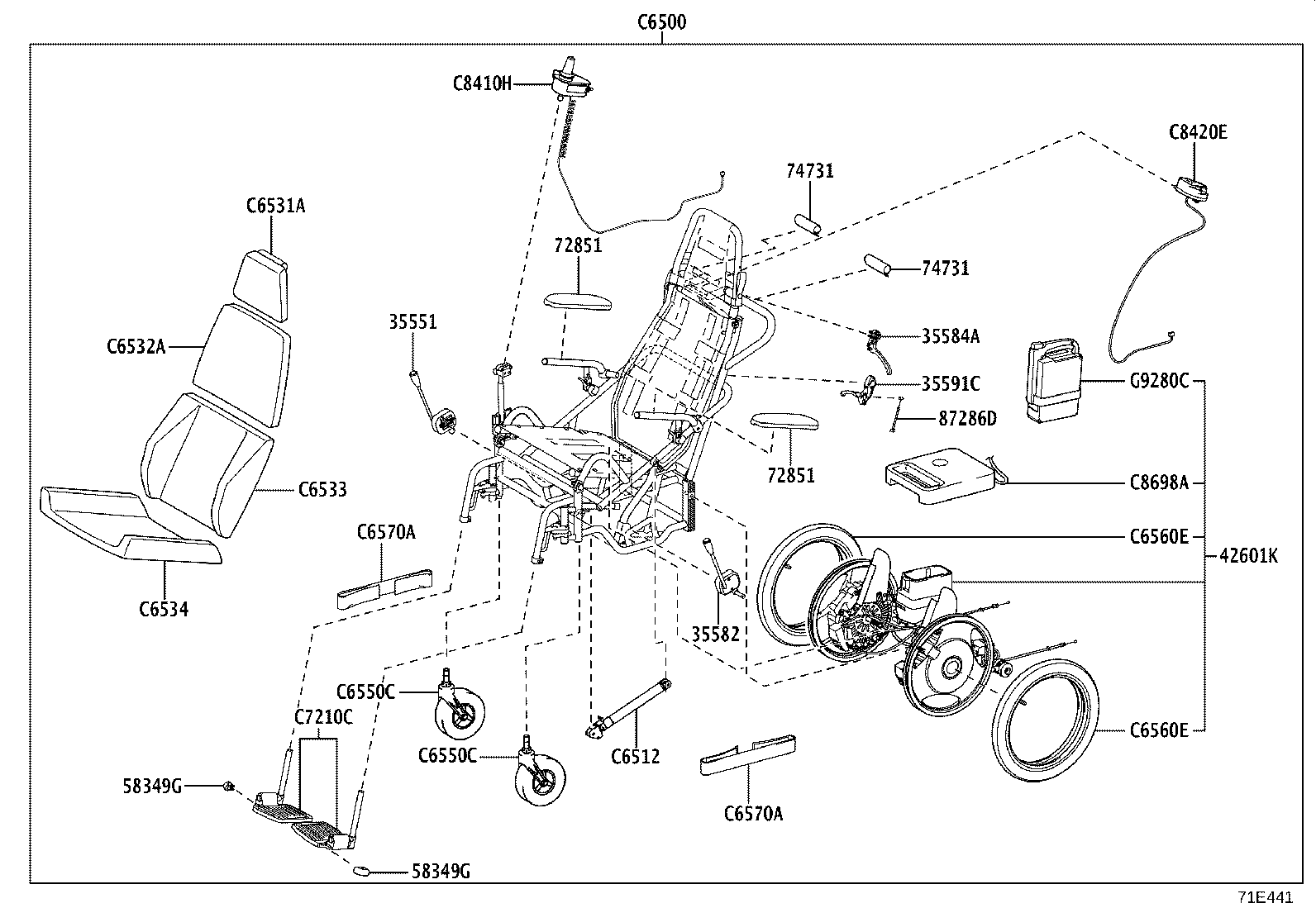58415-V1010 BOARD, REAR FLOOR, NO.1 product image