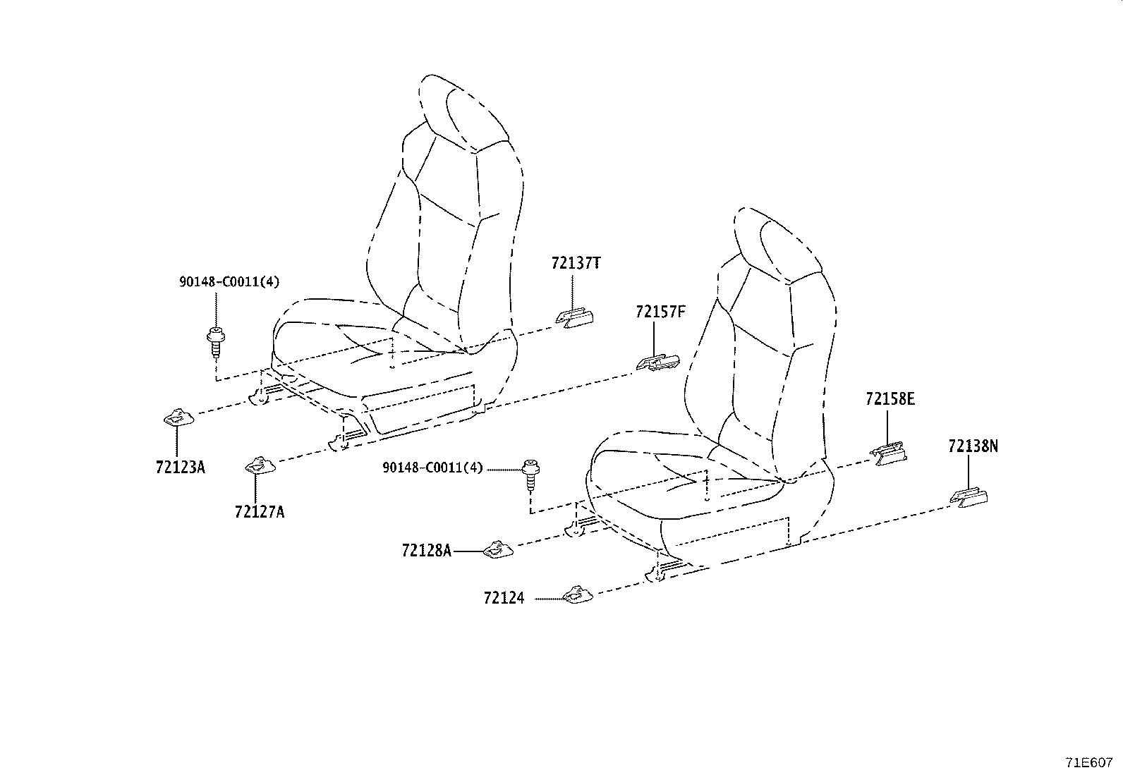 71640-08090 SPRING ASSY, FRONT SEAT BACK, LH(FOR SEPARATE TYPE) product image