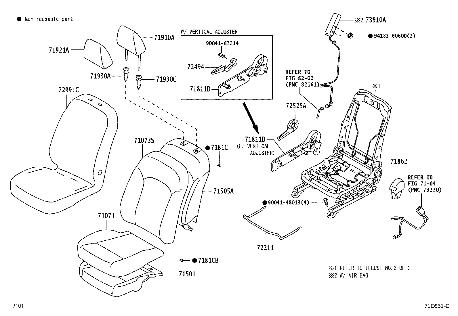 71121-BZ090 BRACKET, FRONT SEAT CUSHION, LH product image