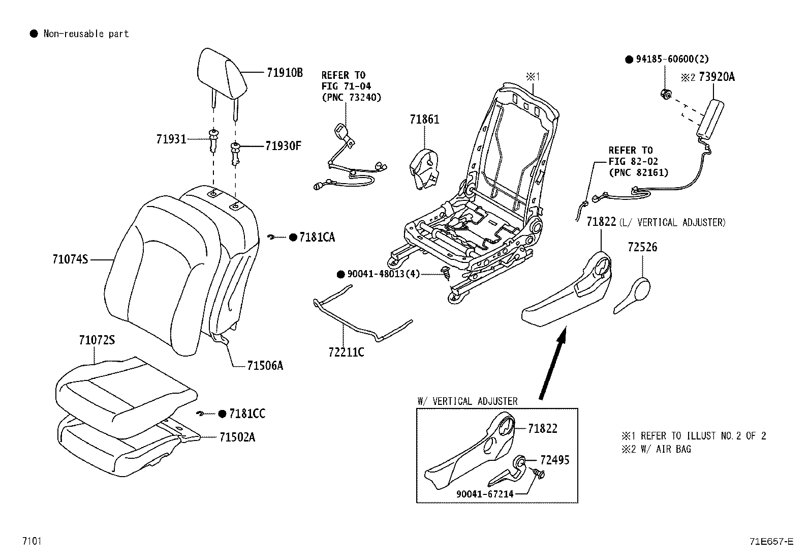71121-BZ090 BRACKET, FRONT SEAT CUSHION, LH product image